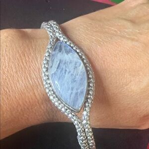 925 STERLING SILVER AND MOONSTONE BRACELET